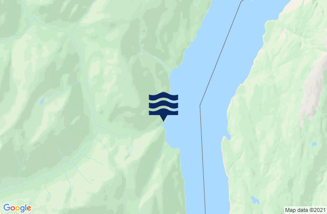 Mapa da tábua de marés em Davis River Entrance Alaska, United States