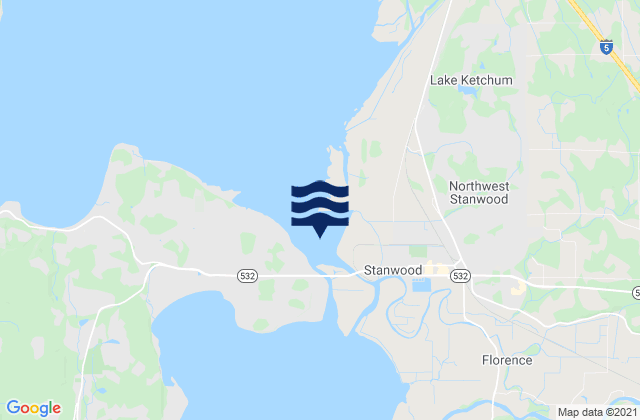 Mapa da tábua de marés em Davis Slough, United States
