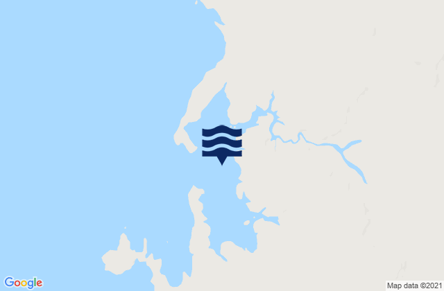 Mapa da tábua de marés em Deception Bay, Australia