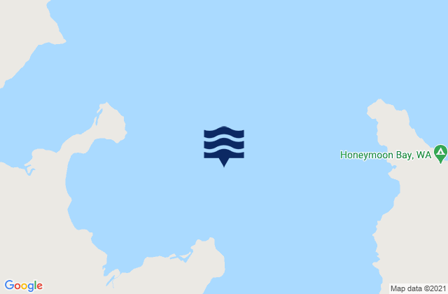 Mapa da tábua de marés em Deep Bay, Australia
