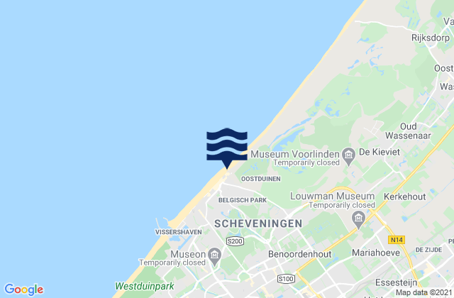 Mapa da tábua de marés em Delft, Netherlands