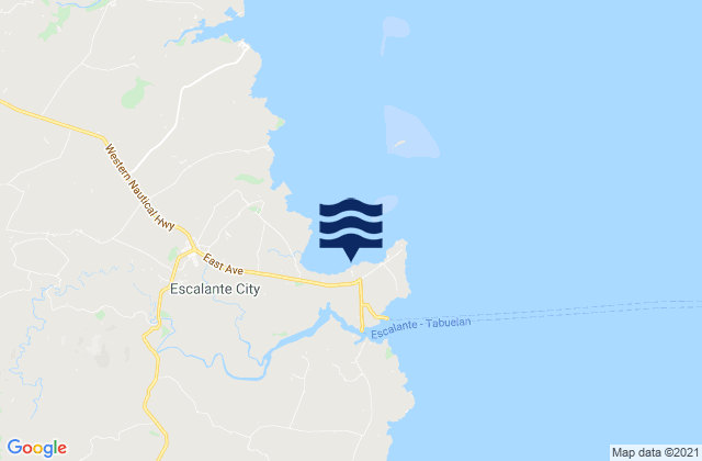 Mapa da tábua de marés em Dian-ay, Philippines