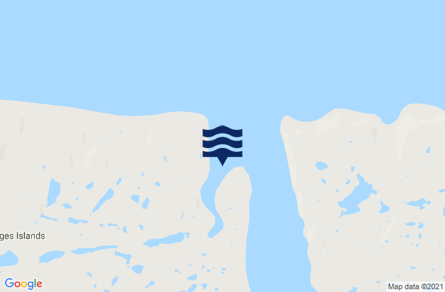 Mapa da tábua de marés em Digges Harbour, Canada