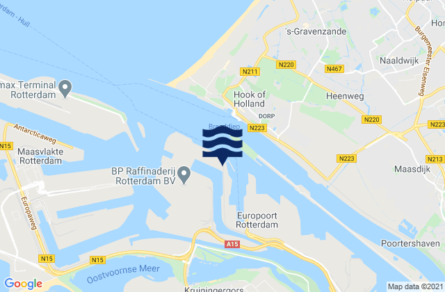 Mapa da tábua de marés em Dintelhaven, Netherlands