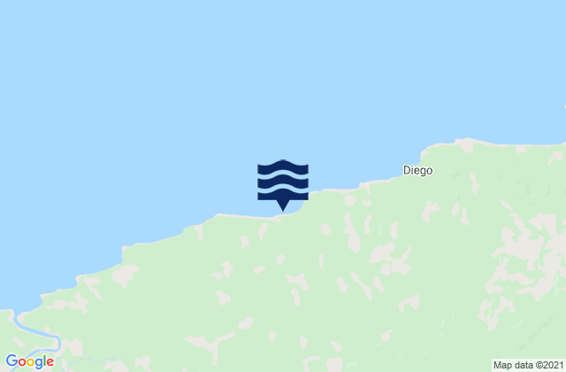 Mapa da tábua de marés em Distrito de Donoso, Panama