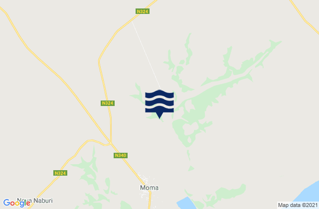 Mapa da tábua de marés em Distrito de Moma, Mozambique