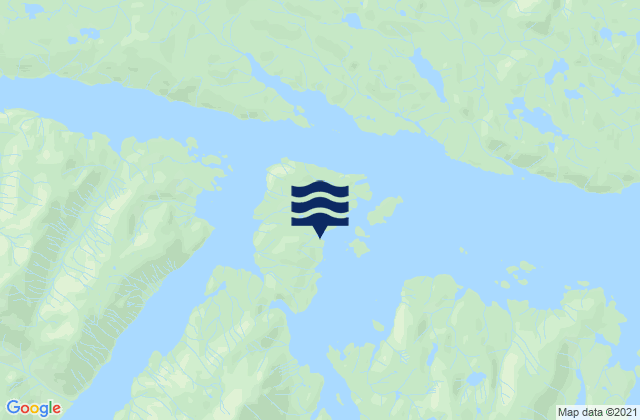 Mapa da tábua de marés em Divide Head, United States