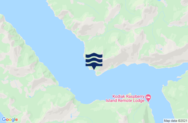 Mapa da tábua de marés em Dolphin Point Raspberry Strait, United States
