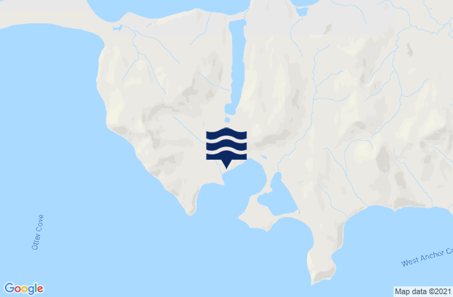 Mapa da tábua de marés em Dora Harbor, United States