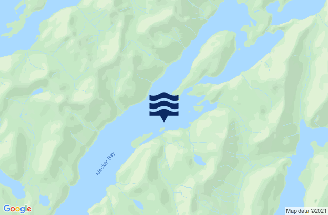 Mapa da tábua de marés em Dorothy Cove Necker Bay, United States