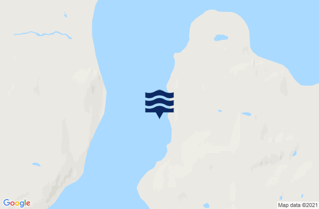 Mapa da tábua de marés em Douglas Harbour, Canada