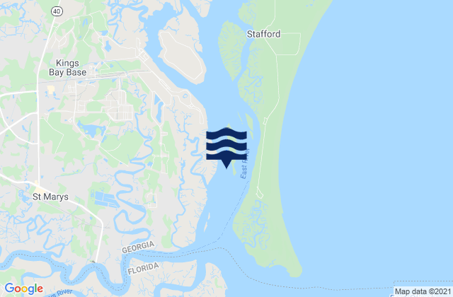 Mapa da tábua de marés em Drum Point Island Range D Channel, United States