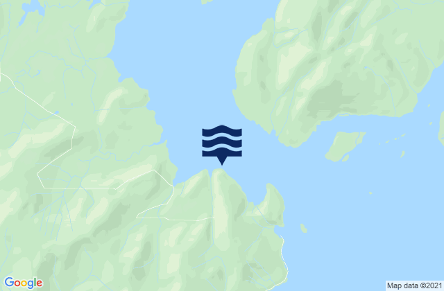 Mapa da tábua de marés em Dry Strait, United States
