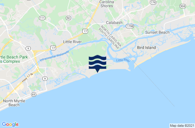 Mapa da tábua de marés em Dunn Sound (West End), United States