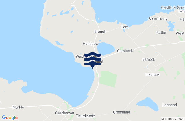 Mapa da tábua de marés em Dunnet Bay, United Kingdom