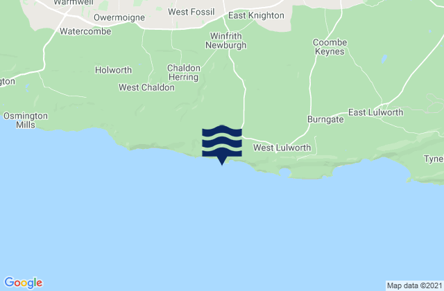 Mapa da tábua de marés em Durdle Door Beach, United Kingdom