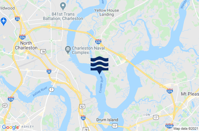 Mapa da tábua de marés em East Branch 0.2 mile above entrance, United States