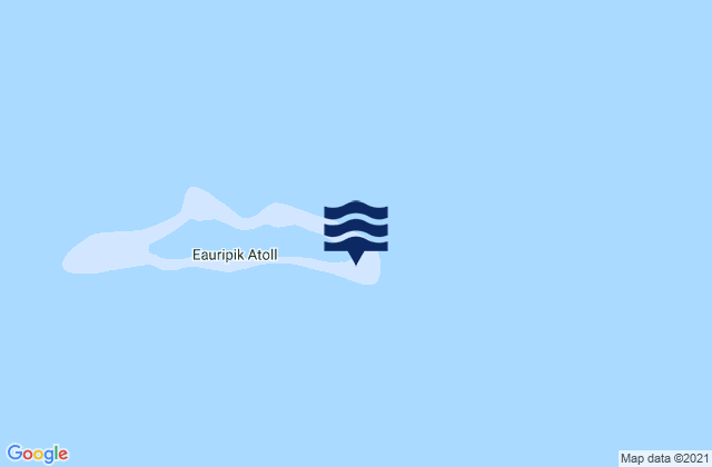 Mapa da tábua de marés em Eauripik Municipality, Micronesia