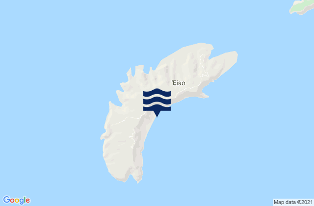 Mapa da tábua de marés em Eiao, French Polynesia