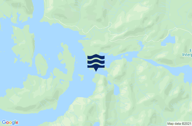 Mapa da tábua de marés em El Capitan Strait, United States