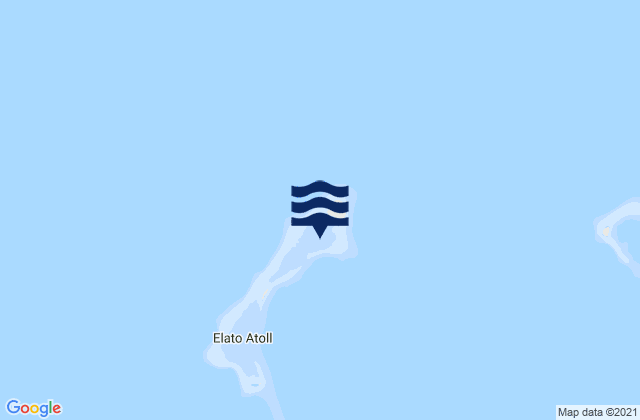 Mapa da tábua de marés em Elato, Micronesia