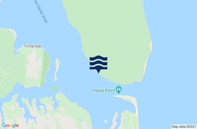 Mapa da tábua de marés em Elbow Point, Australia