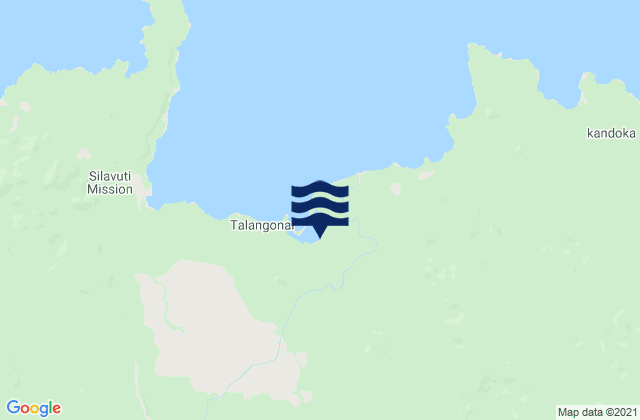 Mapa da tábua de marés em Eleonora Bay, Papua New Guinea