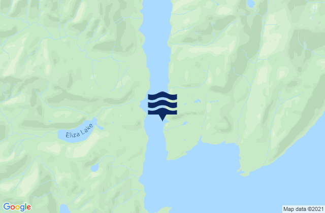 Mapa da tábua de marés em Eliza Harbor (Admiralty Island), United States