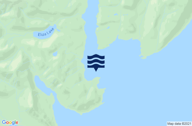 Mapa da tábua de marés em Eliza Harbor (Liesnoi Island), United States