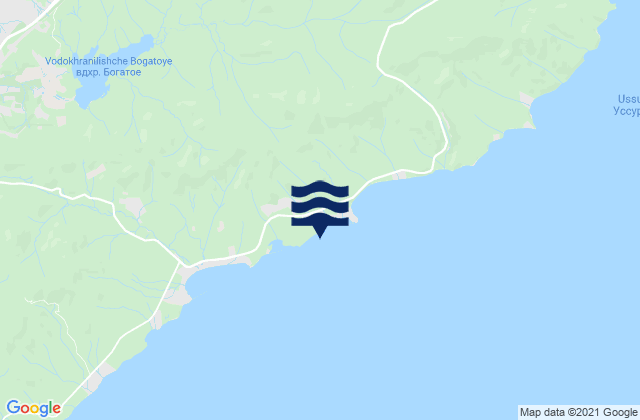 Mapa da tábua de marés em Emar, Russia