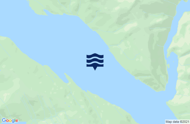 Mapa da tábua de marés em Endicott Arm, United States