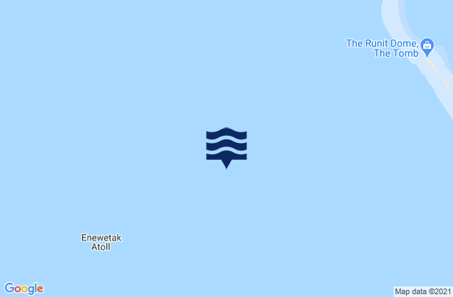 Mapa da tábua de marés em Enewetak Atoll, Marshall Islands