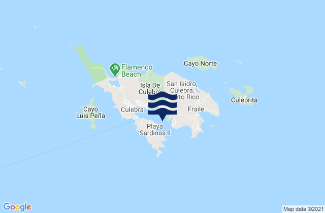 Mapa da tábua de marés em Ensenada Honda Culebra Island, Puerto Rico