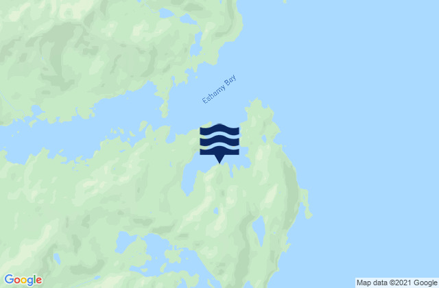 Mapa da tábua de marés em Eshamy Bay Knight Island Passage, United States