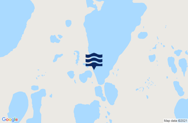 Mapa da tábua de marés em Eskimo Lakes Station 2b, United States