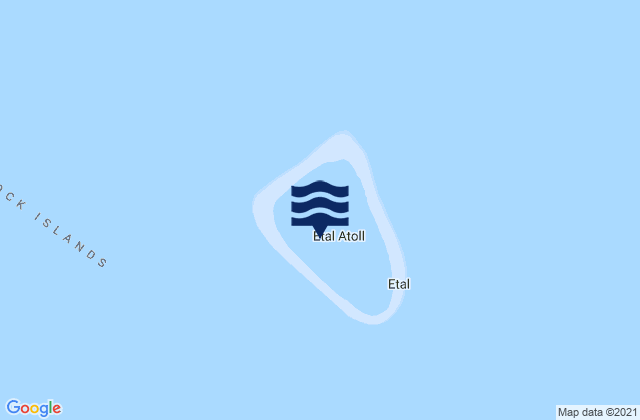 Mapa da tábua de marés em Ettal Municipality, Micronesia