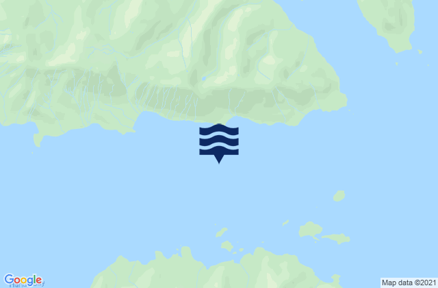 Mapa da tábua de marés em Eva Islands, United States
