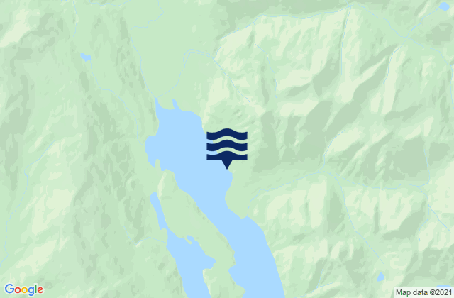 Mapa da tábua de marés em Excursion Inlet, United States