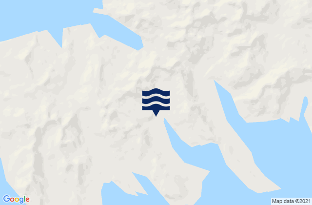 Mapa da tábua de marés em Explorer Bay, United States