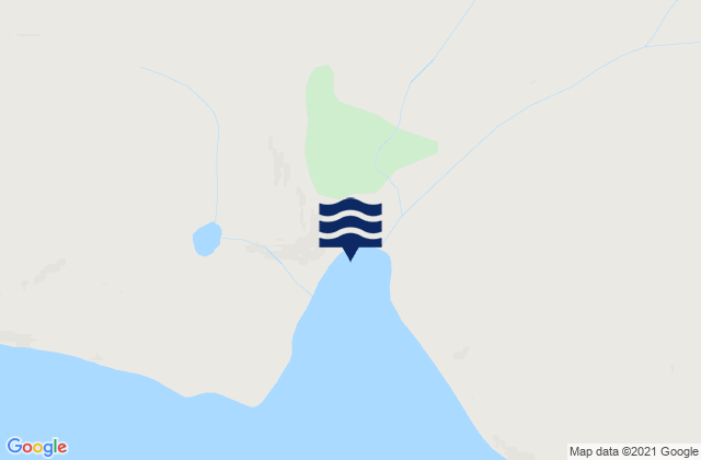 Mapa da tábua de marés em Eyna Bay, Russia