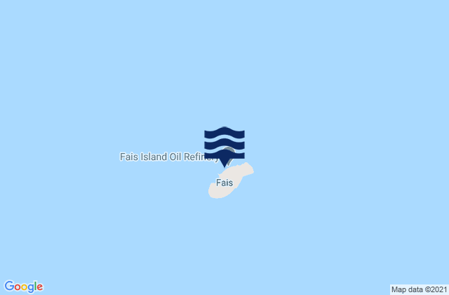 Mapa da tábua de marés em Fais Municipality, Micronesia