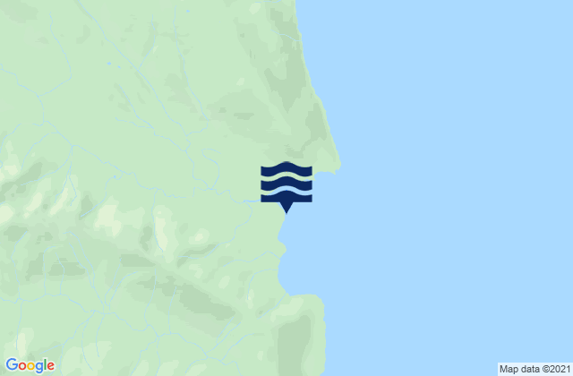 Mapa da tábua de marés em False Bay, United States