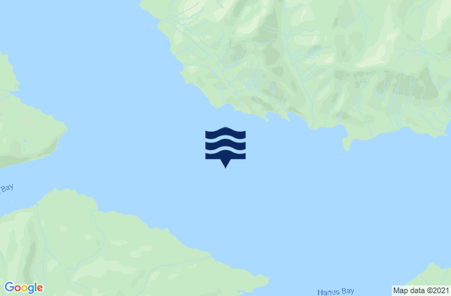 Mapa da tábua de marés em False Linderberg Head, United States
