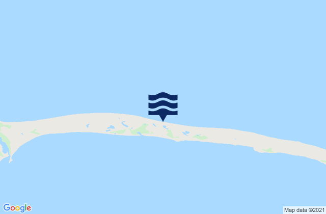 Mapa da tábua de marés em Farewell Spit, New Zealand