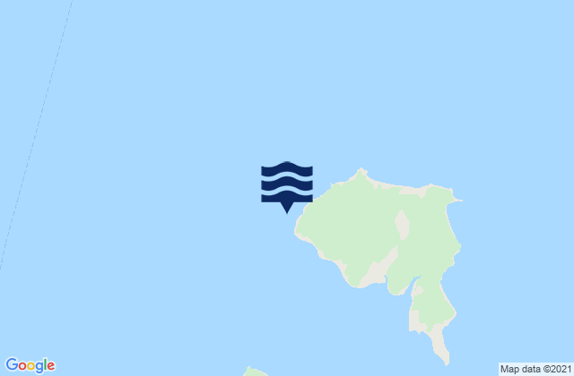 Mapa da tábua de marés em Faro Isla Chulín, Chile