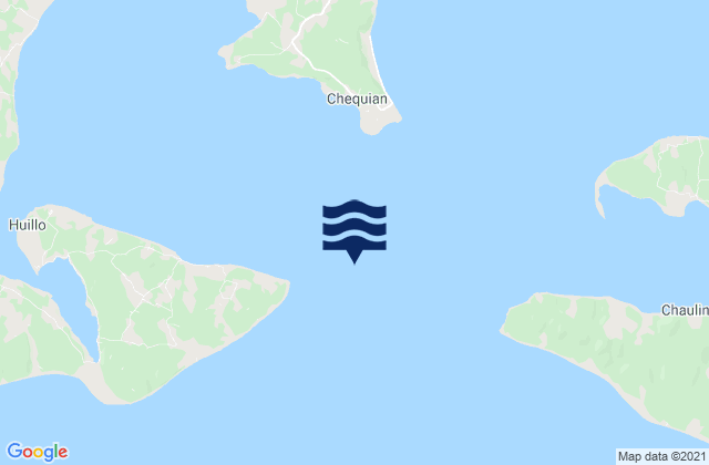 Mapa da tábua de marés em Faro Isla Imelev, Chile