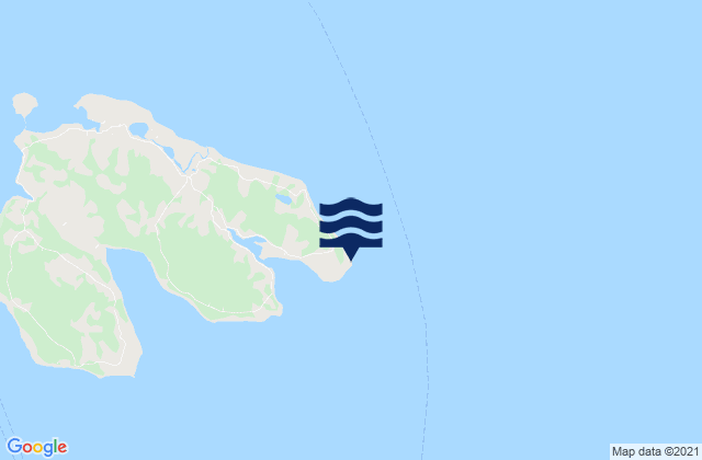 Mapa da tábua de marés em Faro Punta Redonda, Chile