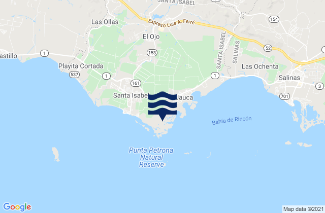 Mapa da tábua de marés em Felicia 1 Barrio, Puerto Rico