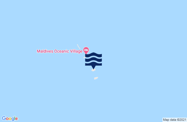 Mapa da tábua de marés em Felidhoo, Maldives