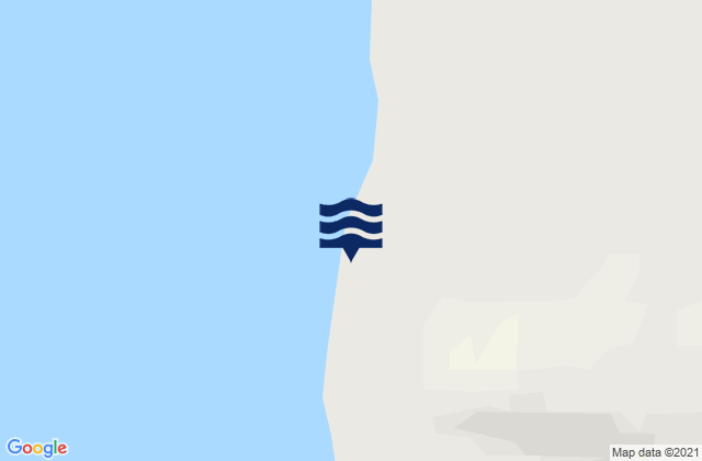 Mapa da tábua de marés em Ferin Head Graham Land, Chile